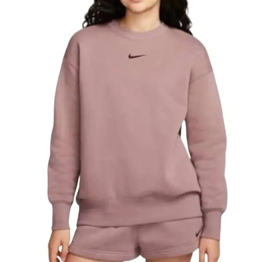 Nike Sportswear Phoenix Fleece Oversized Crewneck Sweatshirt M Smokey Mauve